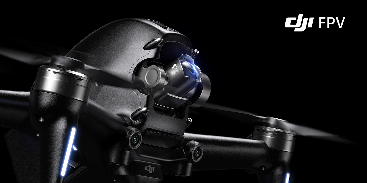 大疆DJI FPV无人机渲染