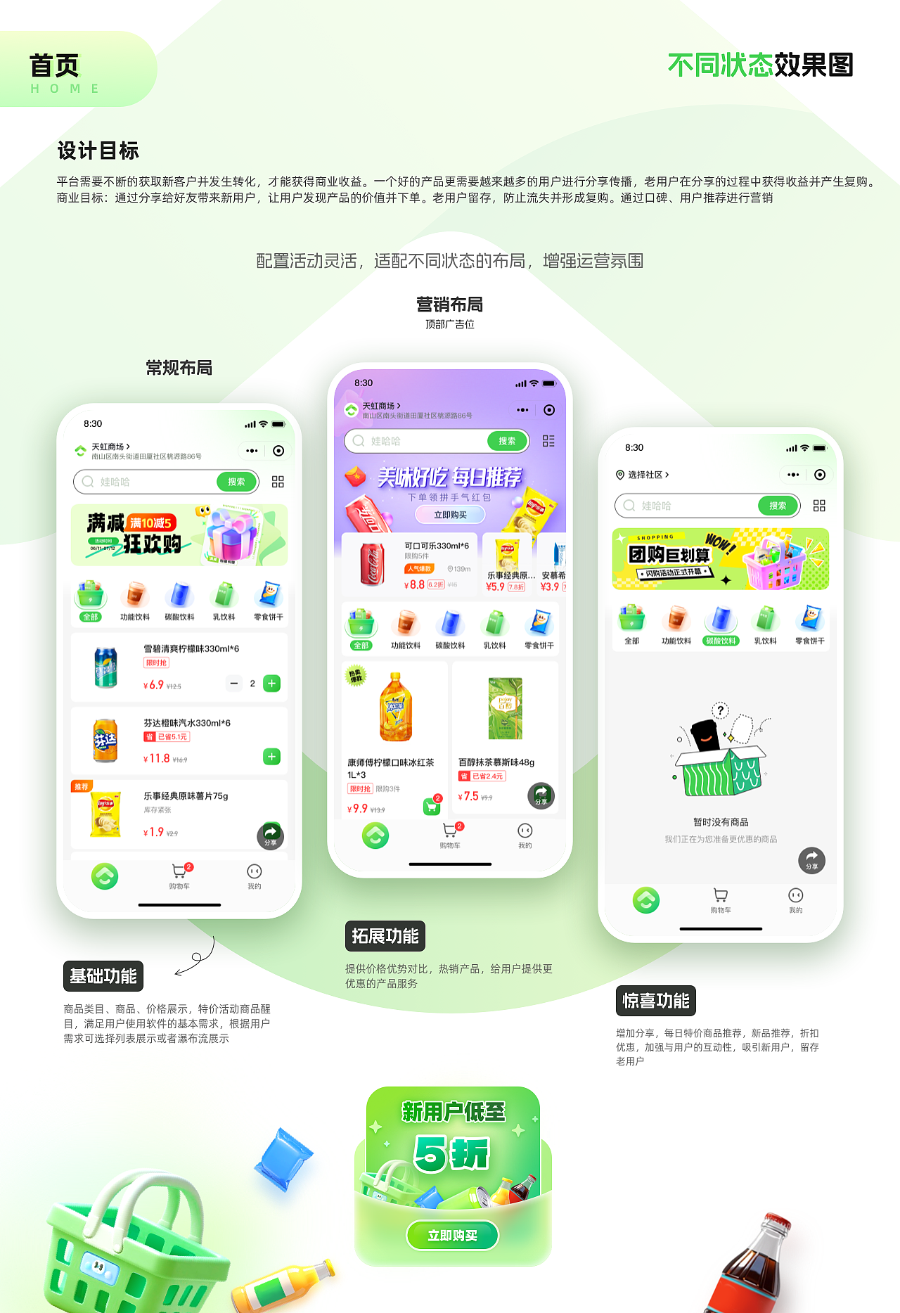 社區(qū)團(tuán)購(gòu)（圖ZMzg0ODY1Mjgw） - APP界面 - 站酷設(shè)計(jì)師janecom原創(chuàng)素材 - 站酷ZCOOL