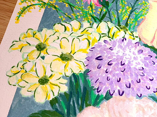 画一幅献给阿尔吉侬的花束💐 
