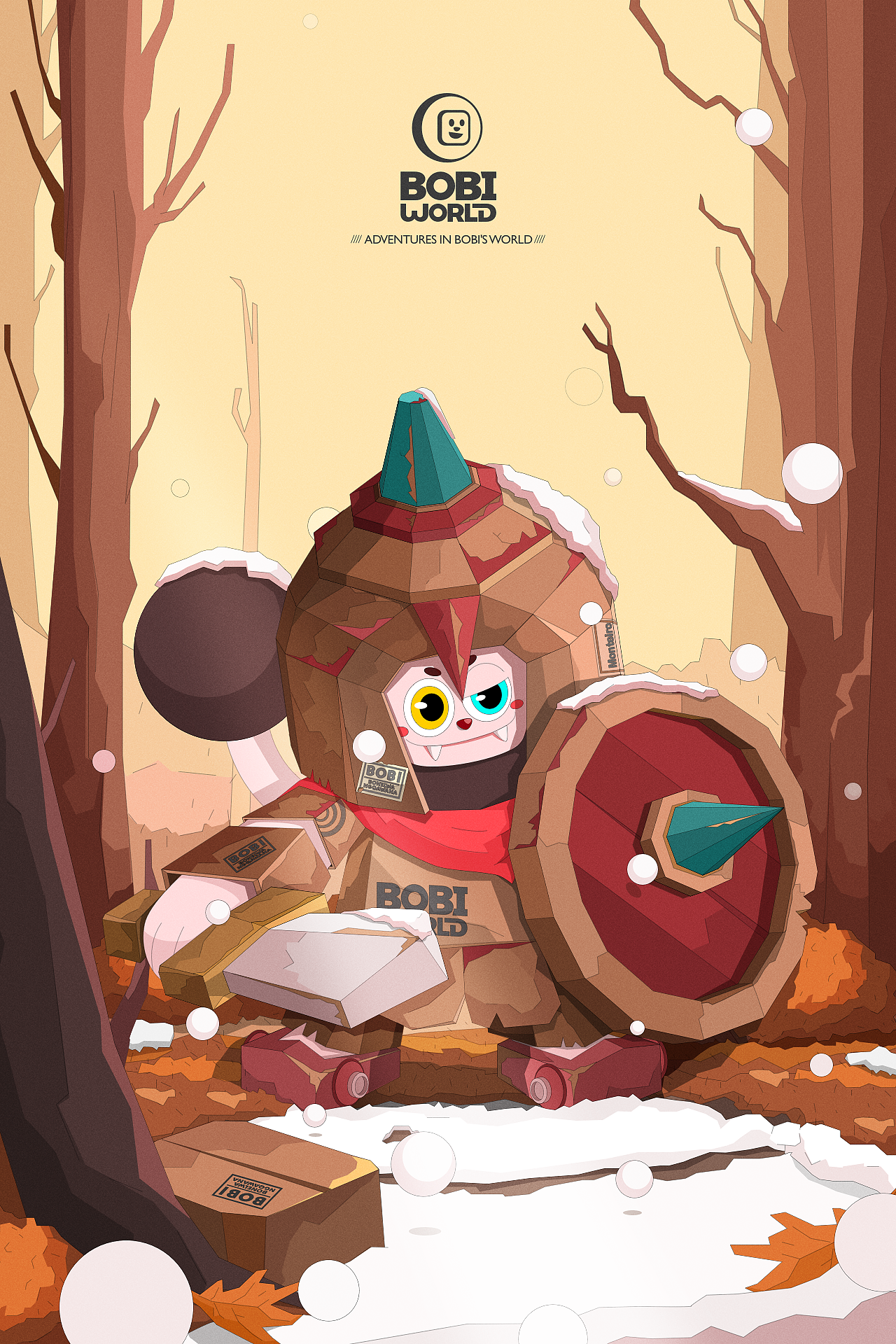 BOBI 废墟系列（图ZMzg0ODgzMDQw） - 商业插画 - 站酷设计师台台一台台1原创素材 - 站酷ZCOOL