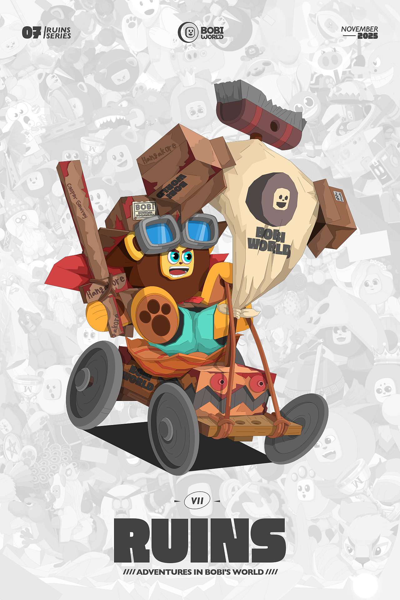 BOBI 废墟系列（图ZMzg0ODgzMTI0） - 商业插画 - 站酷设计师台台一台台1原创素材 - 站酷ZCOOL