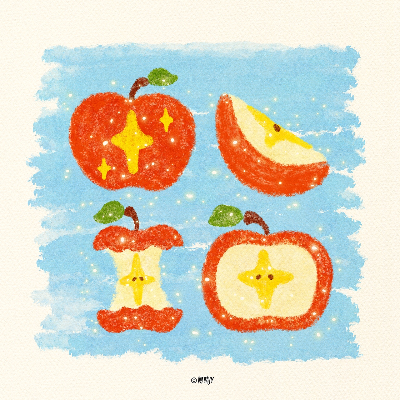 2024苹果插画合集（图ZMzg0OTI1NDQw） - 商业插画 - 站酷设计师阿晴AQING原创素材 - 站酷ZCOOL