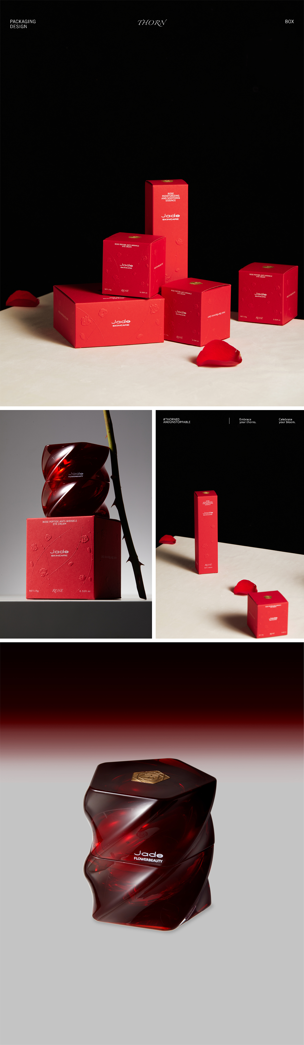 “荆棘玫瑰”温柔的力量-品牌全案视觉设计