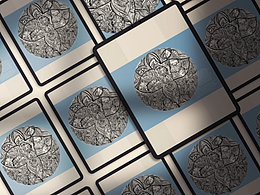 四叶草的故事 黑白线条画