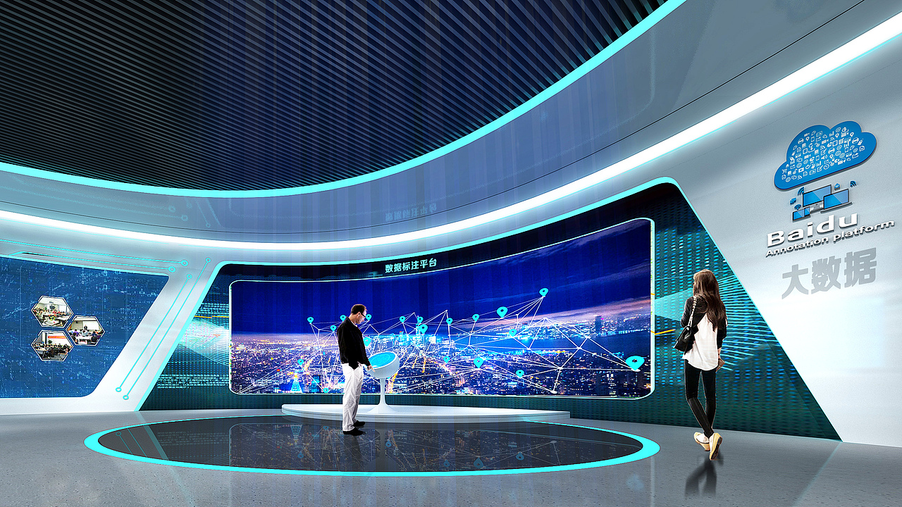 几年前做的小面积数据展厅（图ZMzg0OTUxMzM2） - 展陈设计 - 站酷设计师ggggg7768原创素材 - 站酷ZCOOL