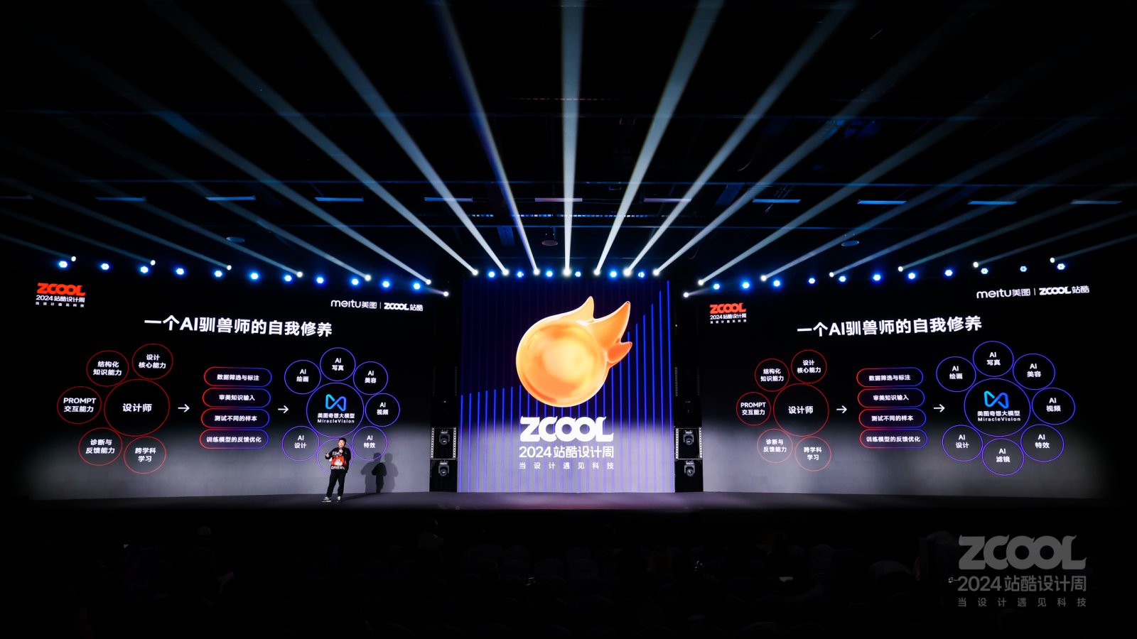 揭秘美图秀秀首创AI“万物生发”幕后的故事|2024站酷设计周回顾