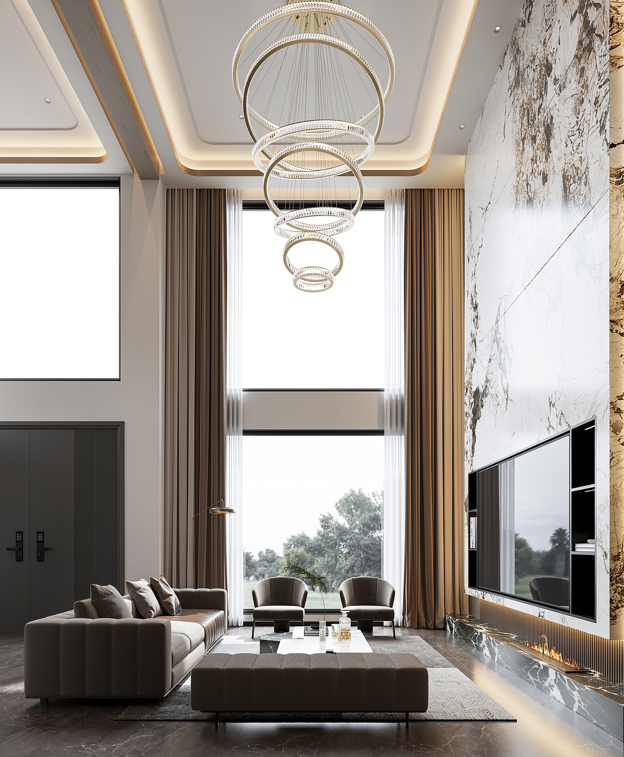 现代别墅效果图渲染（图ZMzg0OTYwOTUy） - 家装设计 - 站酷设计师笑笑表现原创素材 - 站酷ZCOOL