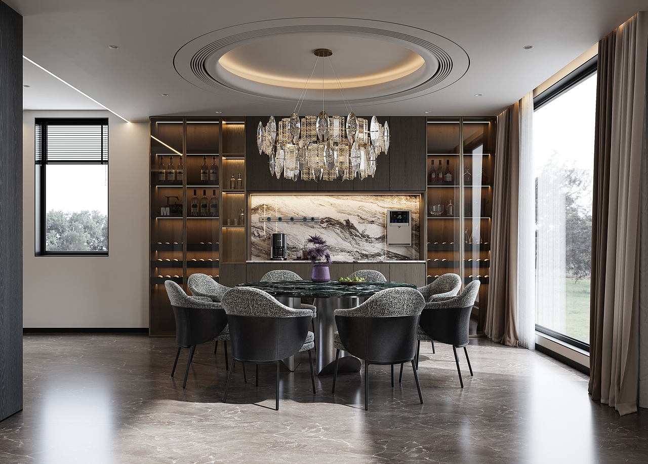 现代别墅效果图渲染（图ZMzg0OTYwOTQ0） - 家装设计 - 站酷设计师笑笑表现原创素材 - 站酷ZCOOL