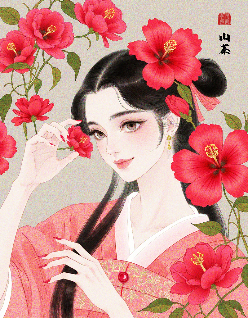 古典水墨四季仕女图（图ZMzg0OTc3NDY0） - 商业插画 - 站酷设计师多何原创素材 - 站酷ZCOOL