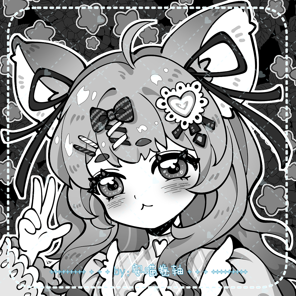 4张可爱黑白头像（图ZMzg0OTc4ODg4） - 商业插画 - 站酷设计师p葡萄q原创素材 - 站酷ZCOOL