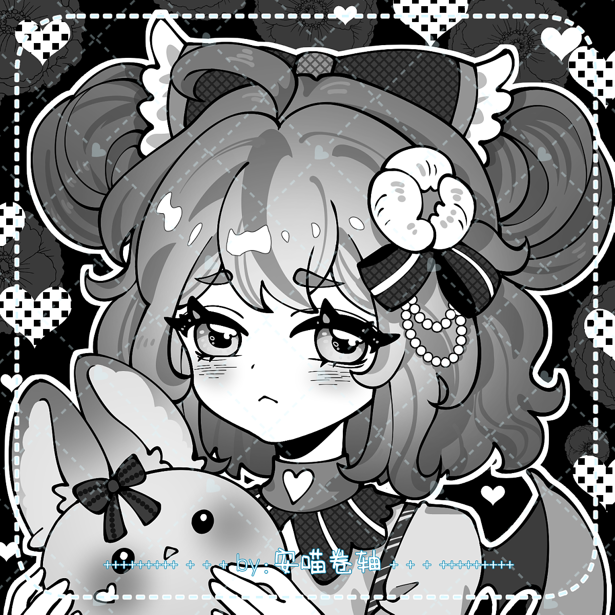 4张可爱黑白头像（图ZMzg0OTc4OTUy） - 商业插画 - 站酷设计师p葡萄q原创素材 - 站酷ZCOOL