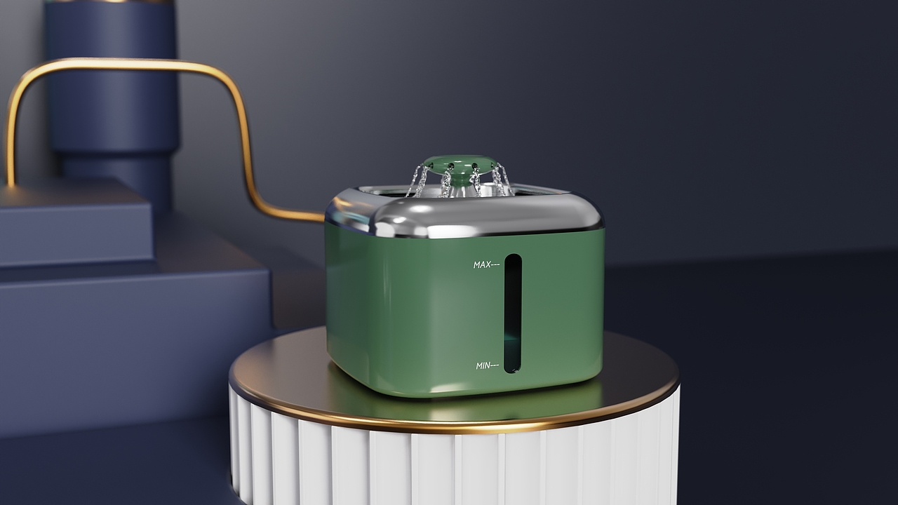 宠物用品公司原创案例 跨境宠物饮水机设计分享