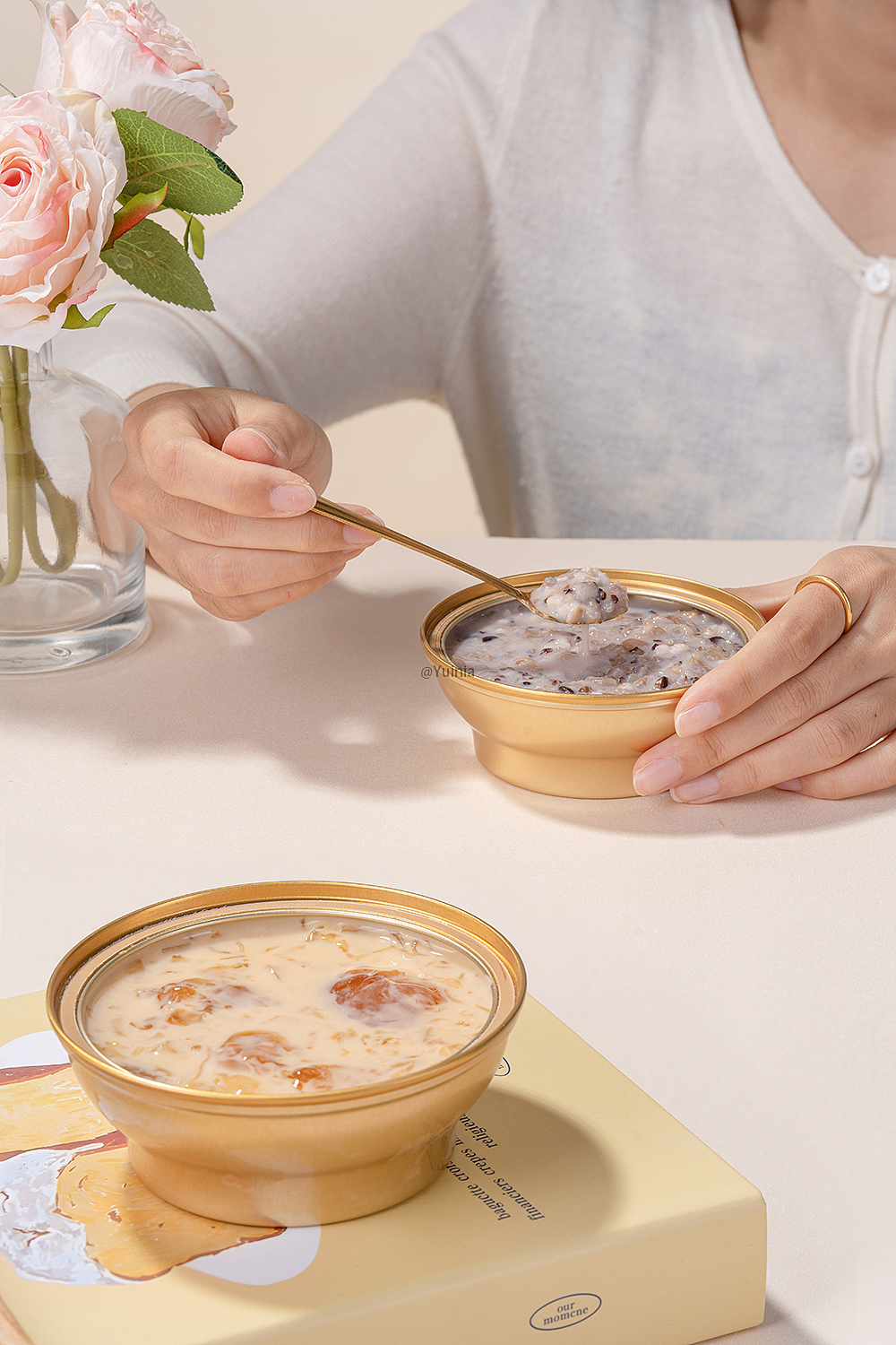 食品摄影 | 杨枝甘露桃胶&黑米藜麦燕窝粥