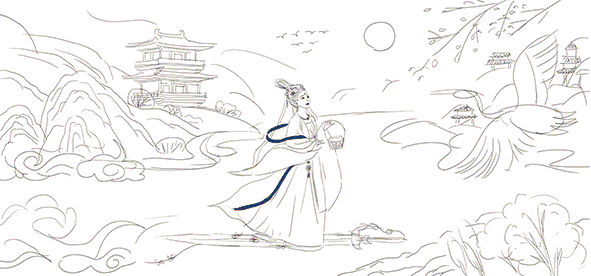 原创插画 ｜ 国风人物奶茶包装设计插画（图ZMzg0OTg3MDI4） - 商业插画 - 站酷设计师沐星Tammy原创素材 - 站酷ZCOOL