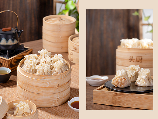 食品摄影  |  头厨-灌汤烧麦