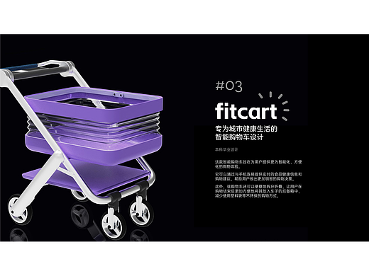 Fitcart——专为城市健康生活的智能购物车设计