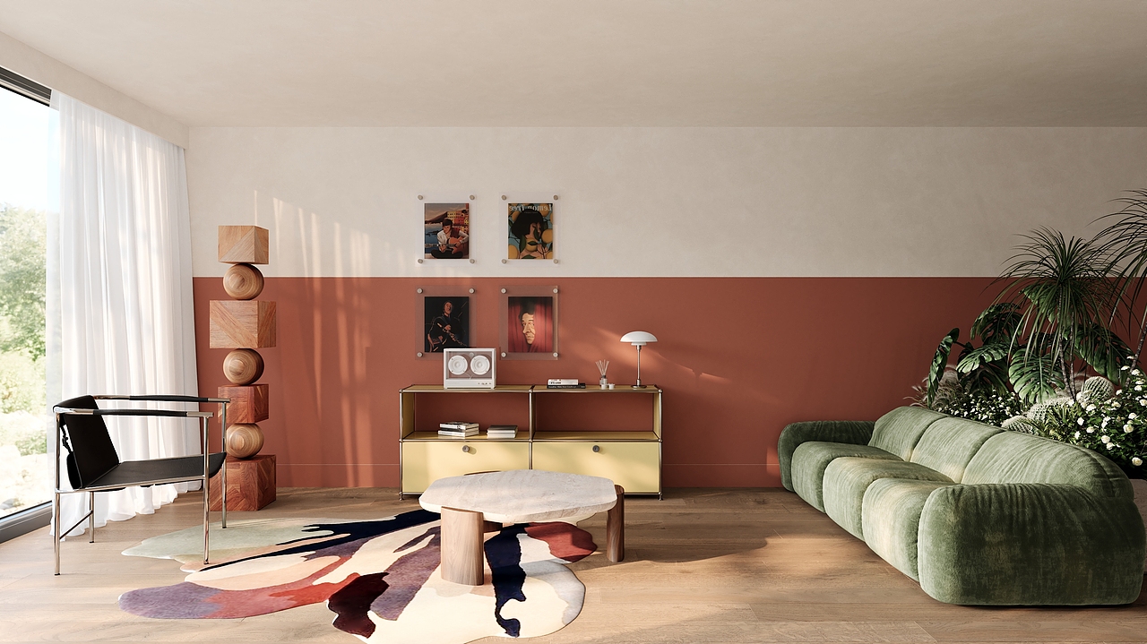 现代色彩-抹红（图ZMzg1MDAxODIw） - 家装设计 - 站酷设计师憨豆呀原创素材 - 站酷ZCOOL