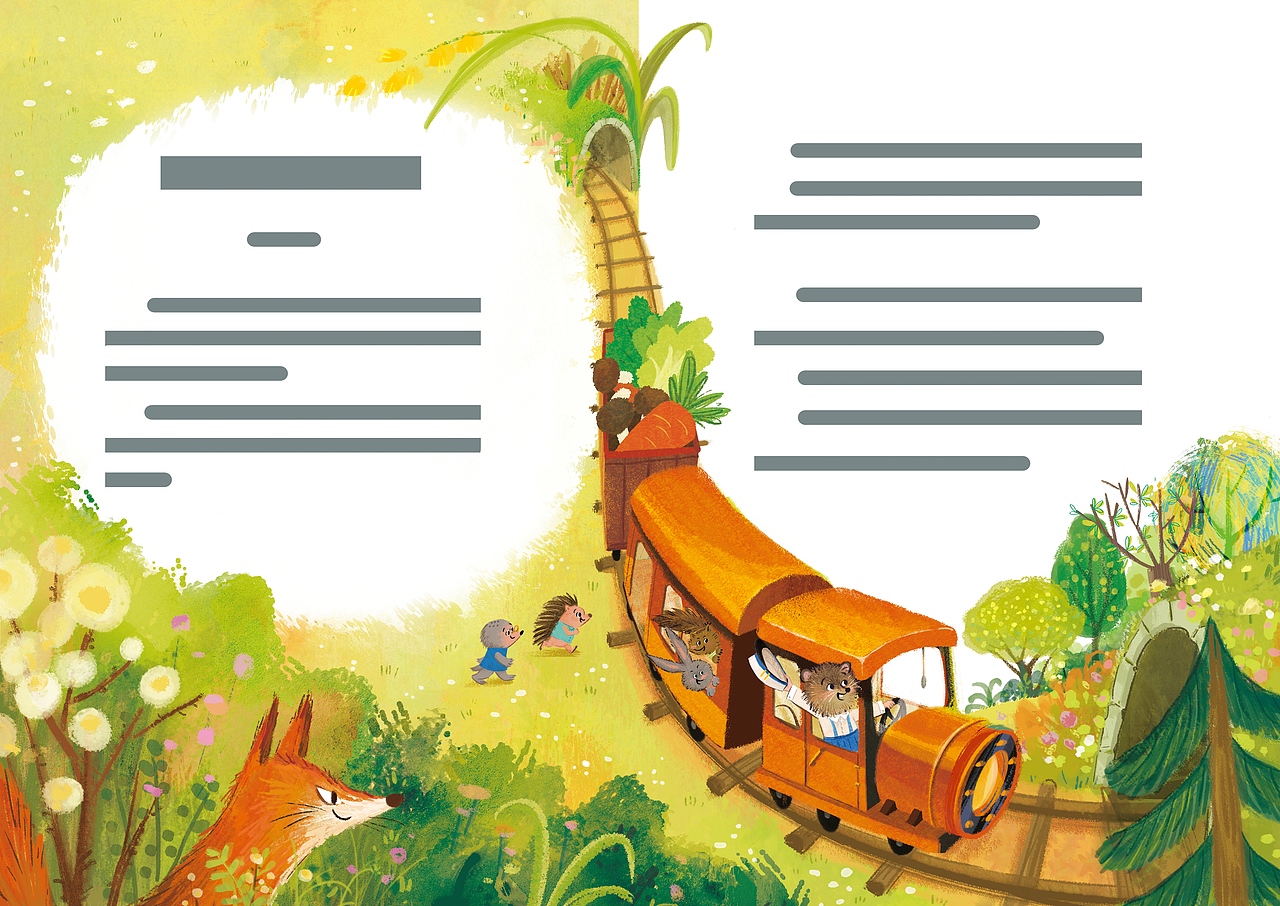 绘本小故事-狐狸与田鼠（图ZMzg1MDE5MTQw） - 绘本 - 站酷设计师当档珰DANG原创素材 - 站酷ZCOOL