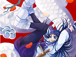 黃金神威 蛇年賀圖