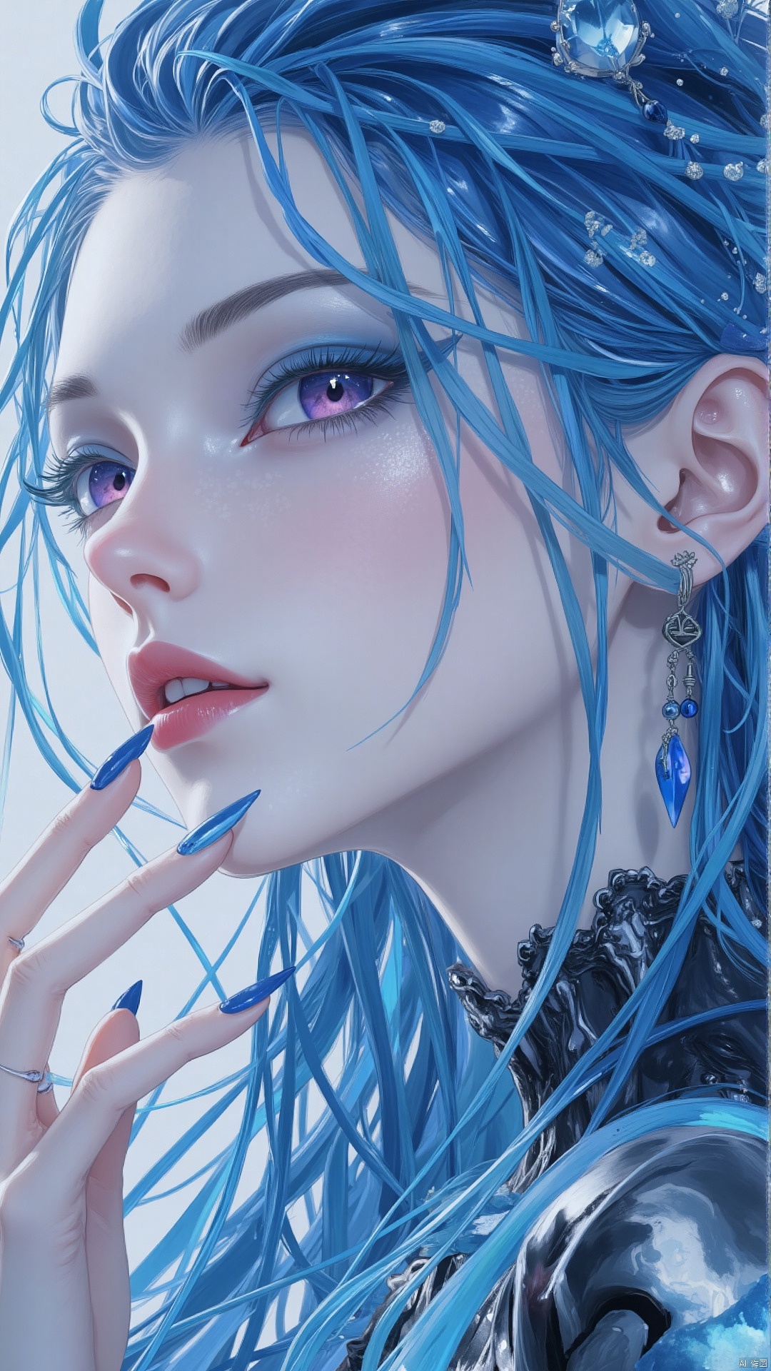 敖闰姑姑的眼影（AI创作）（图ZMzg1MDI1NDQ0） - 艺术插画 - 站酷设计师dingzuhan原创素材 - 站酷ZCOOL