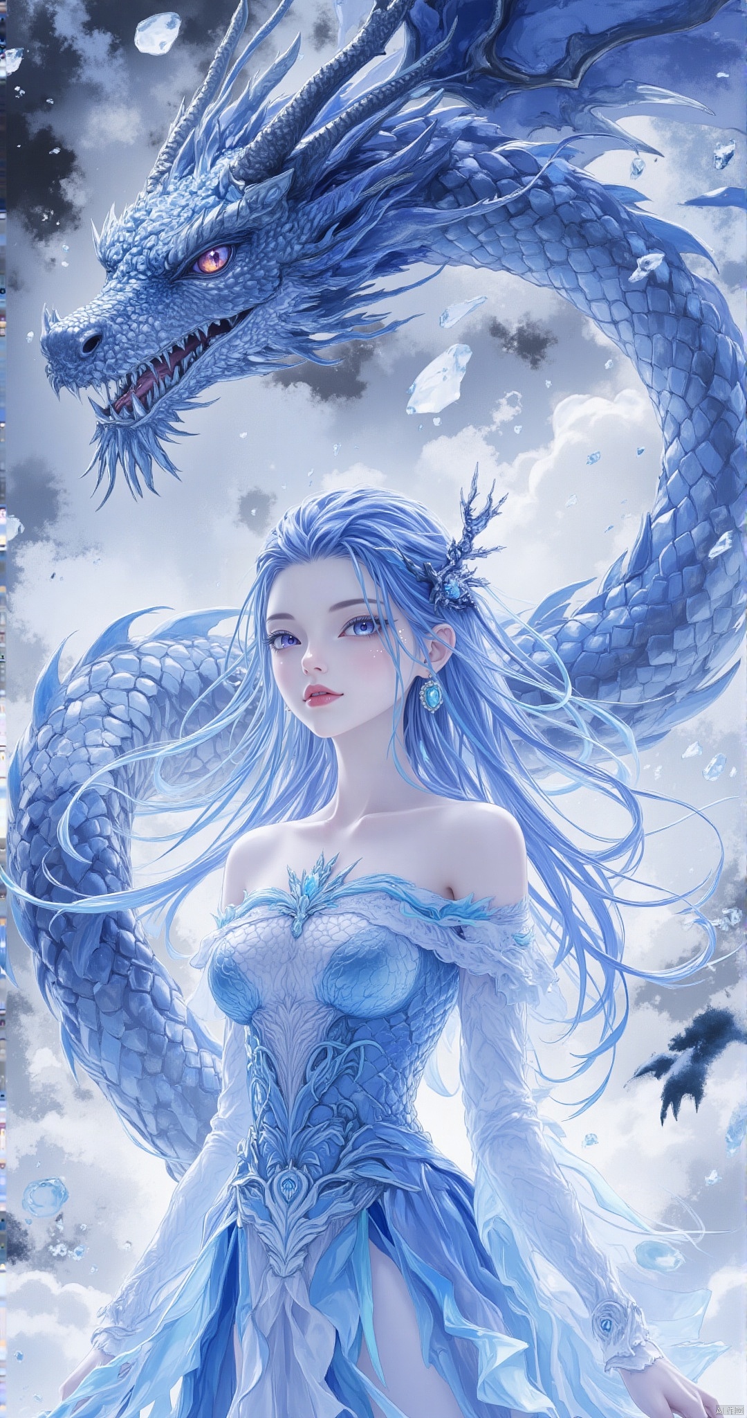 多情的敖闰姑姑(AI创作)（图ZMzg1MDMzNTI4） - AI作品 - 站酷设计师dingzuhan原创素材 - 站酷ZCOOL