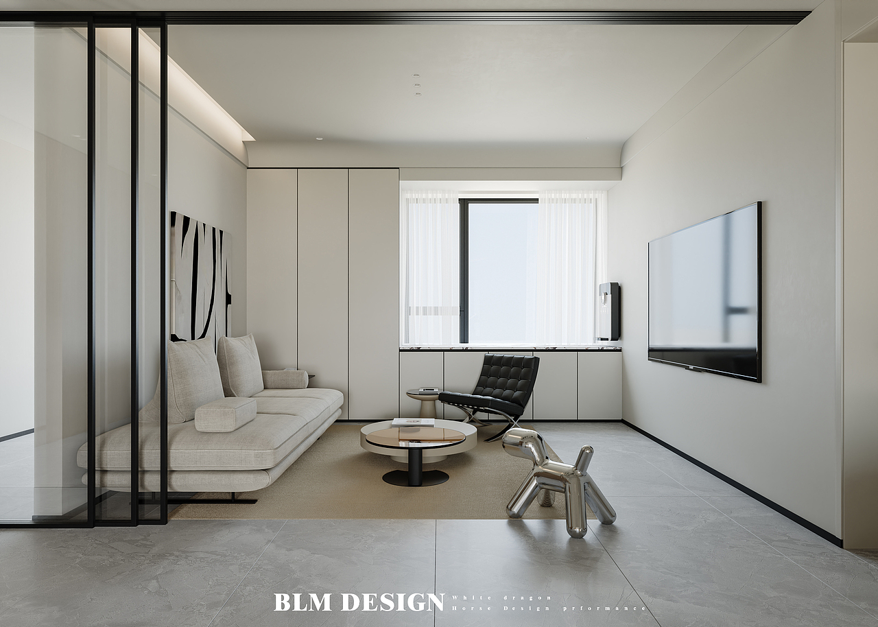 原木现代轻奢挑空别墅效果图案例