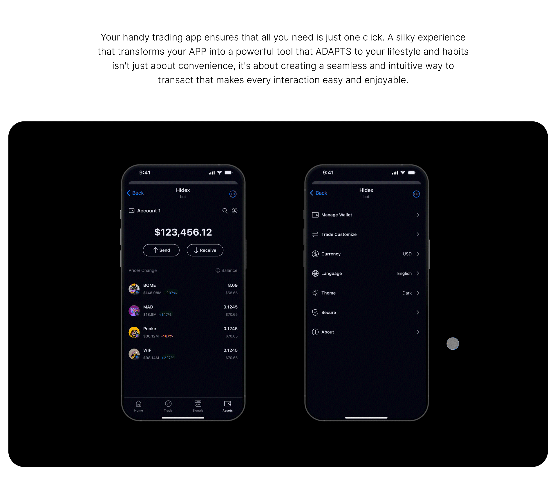 Web3海外交易小程序-Hidex（图ZMzg1MDQxMzA4） - APP界面 - 站酷设计师热心厦门市民原创素材 - 站酷ZCOOL