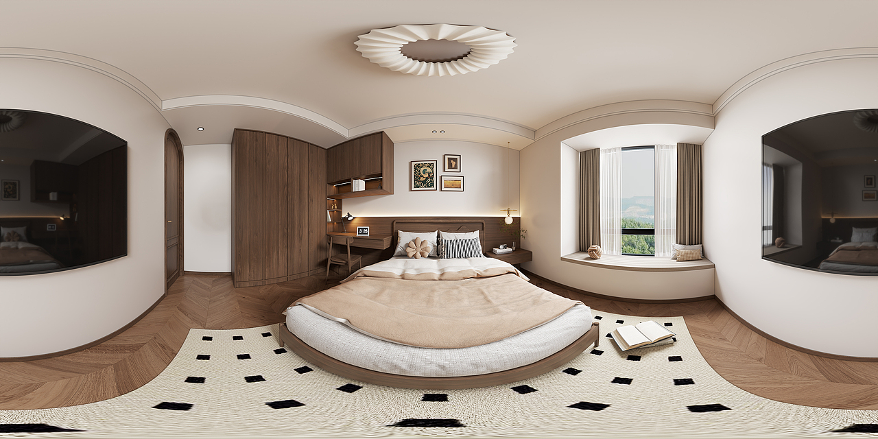 中古风家装全景图