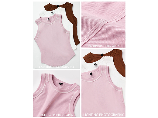 针织背心拍摄 | 服装平铺挂拍 | 电商创意拍