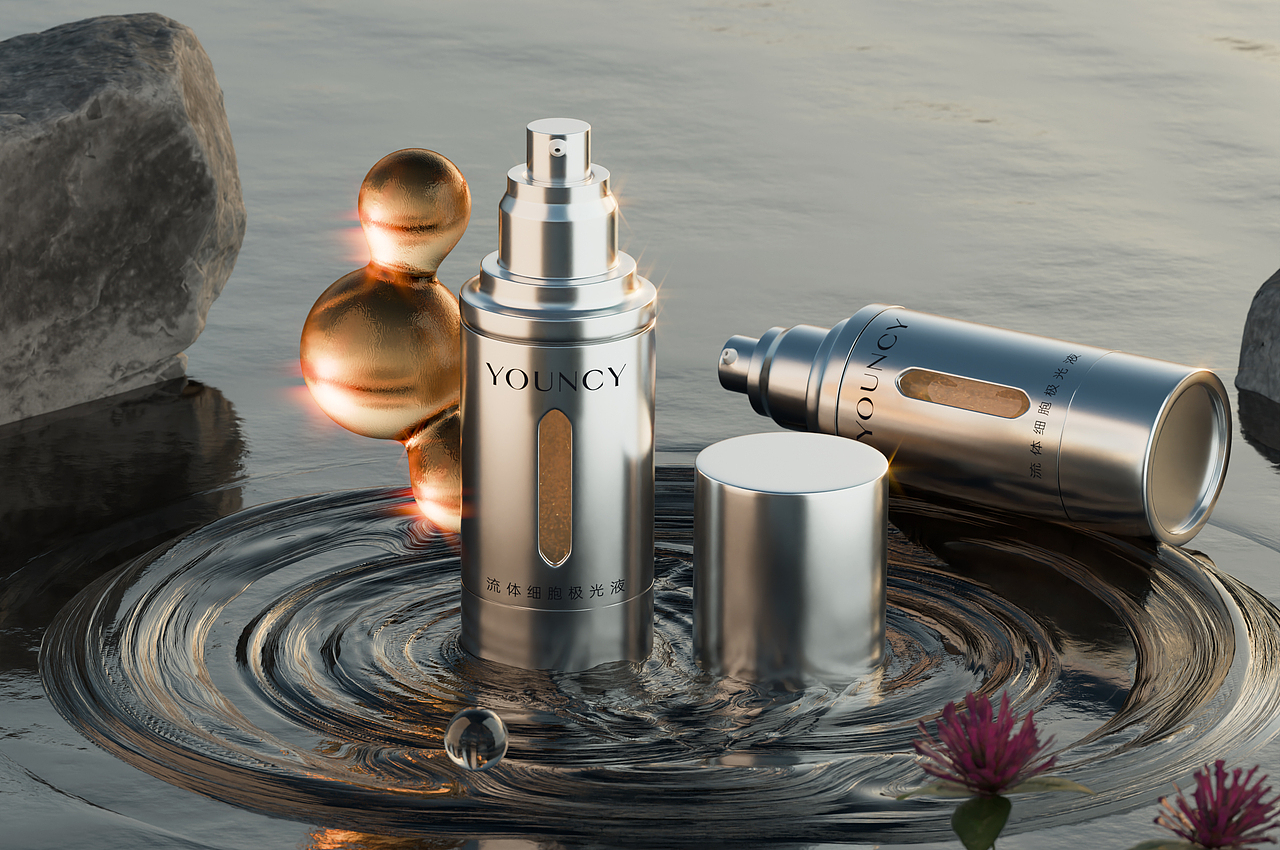 电镀银产品渲染