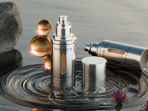 电镀银产品渲染