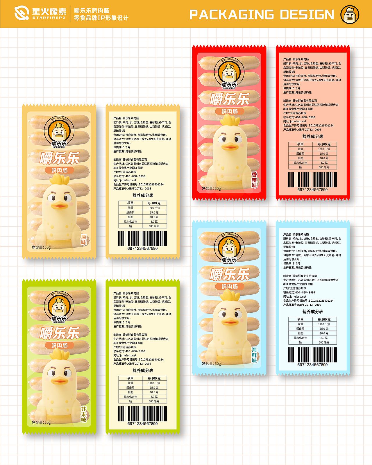 嚼乐乐食品IP形象设计｜吉祥物设计（图ZMzg1MDk1ODQ0） - IP形象 - 站酷设计师星火像素原创素材 - 站酷ZCOOL