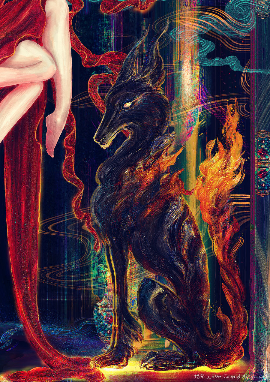 三相女神-黑卡蒂 "嚴與慈"(图ZMzg1MTA1Mzc2) - 艺术插画 - 站酷设计师羯梵原创素材 - 站酷ZCOOL