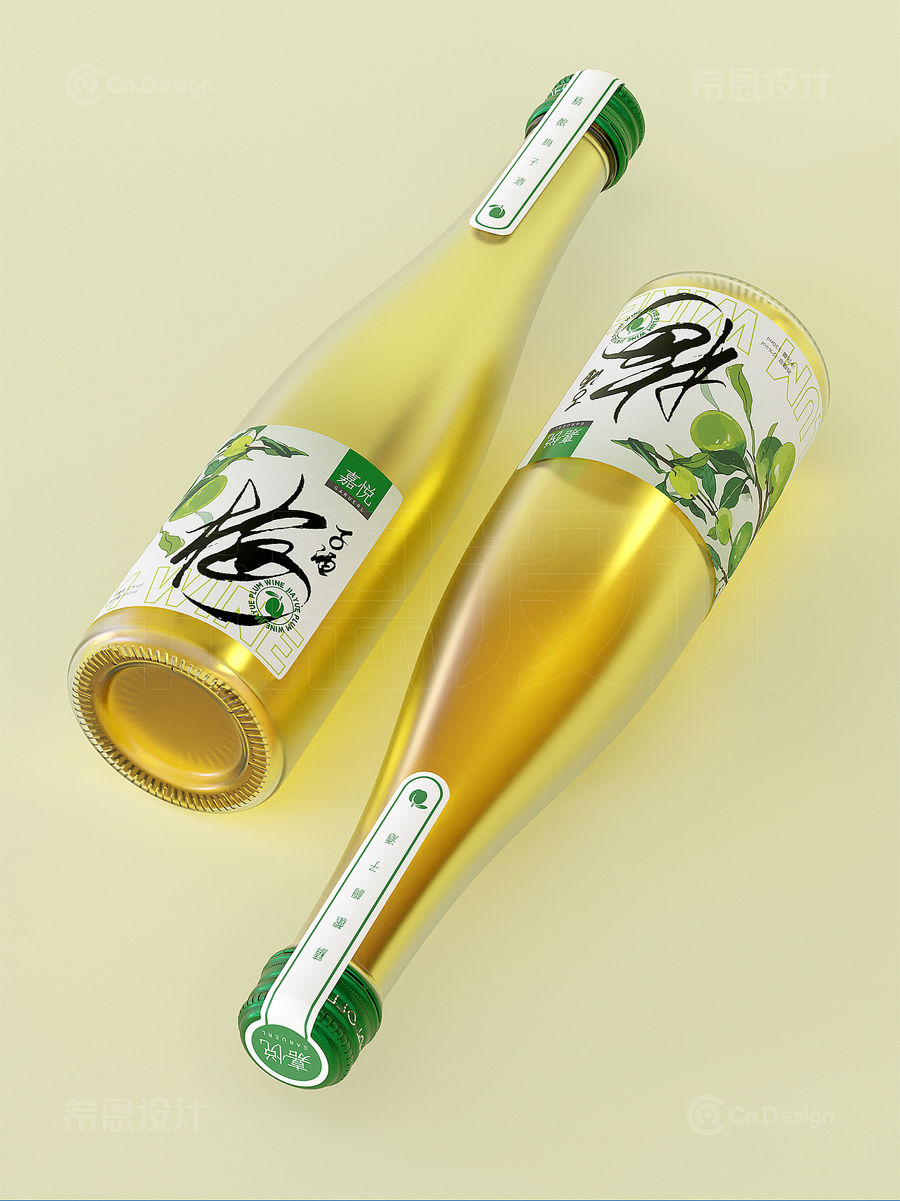 嘉悦梅子酒 包装设计 瓶型设计
