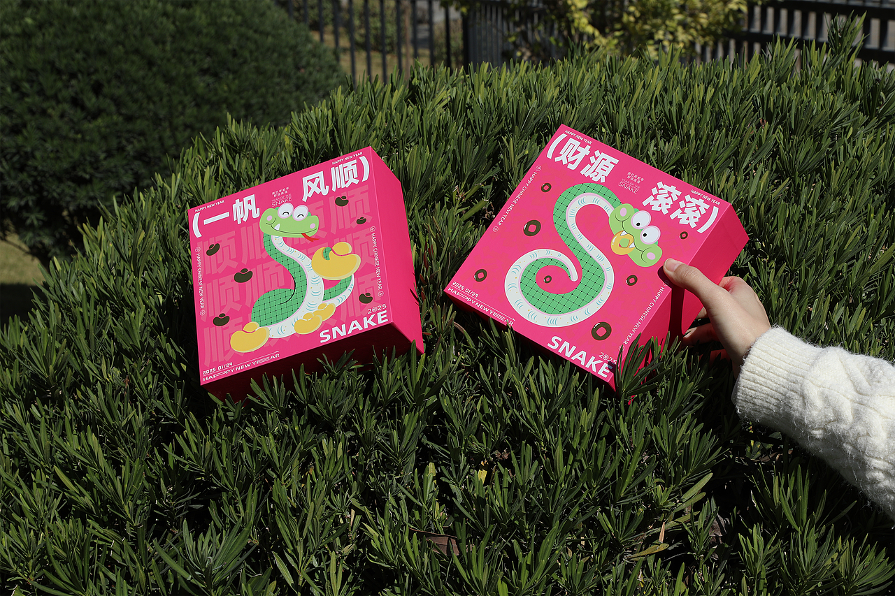 财源滚滚新年包装设计