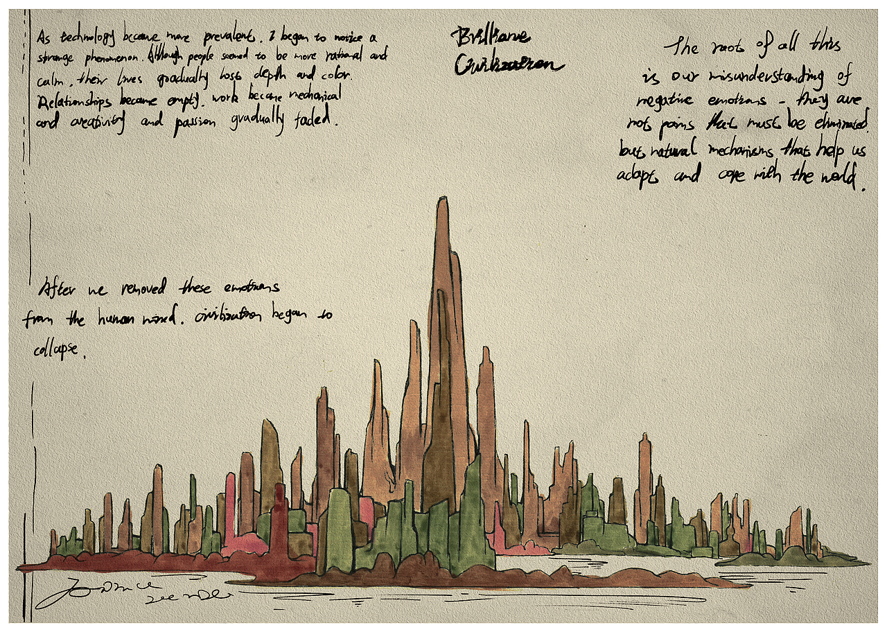 我仍记得当时的兴奋与乐观,我所研究的科技本应带来人类的幸福,却最终导致了我们文明的崩溃。