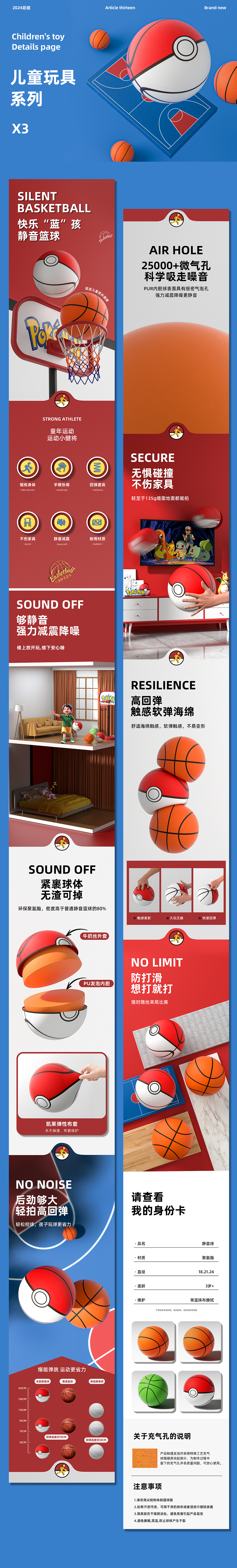 电商详情页~儿童用品系列X3