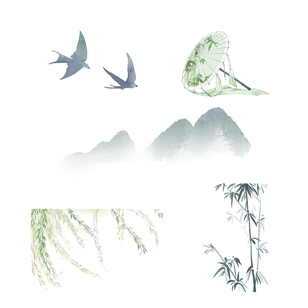 清明贴纸素材（图ZMzg1MTU1MDk2） - 图案 - 站酷设计师飞飞_FvFv原创素材 - 站酷ZCOOL