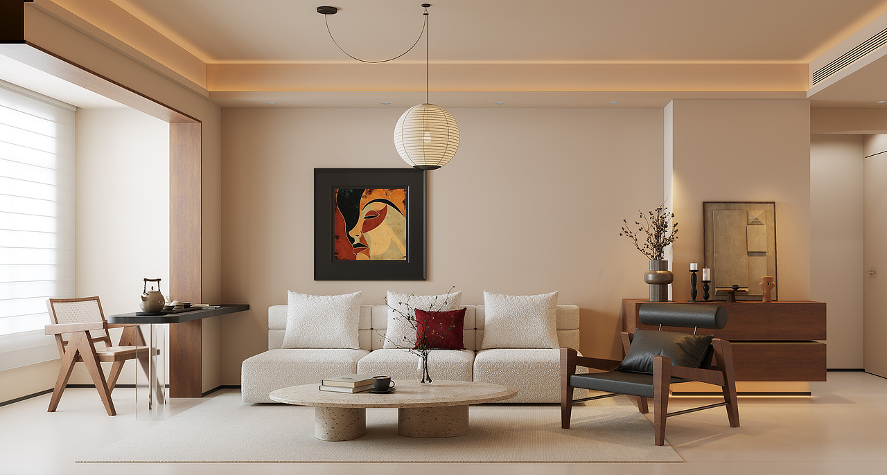 现代中古的魅力（图ZMzg1MTYwNTA0） - 家装设计 - 站酷设计师创亿工作室原创素材 - 站酷ZCOOL