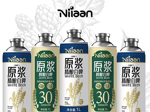 Niiaan原浆精酿啤酒 包装设计