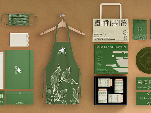 新中式茶饮品牌设计 | VI设计 | logo设计 | 墨香茶韵 