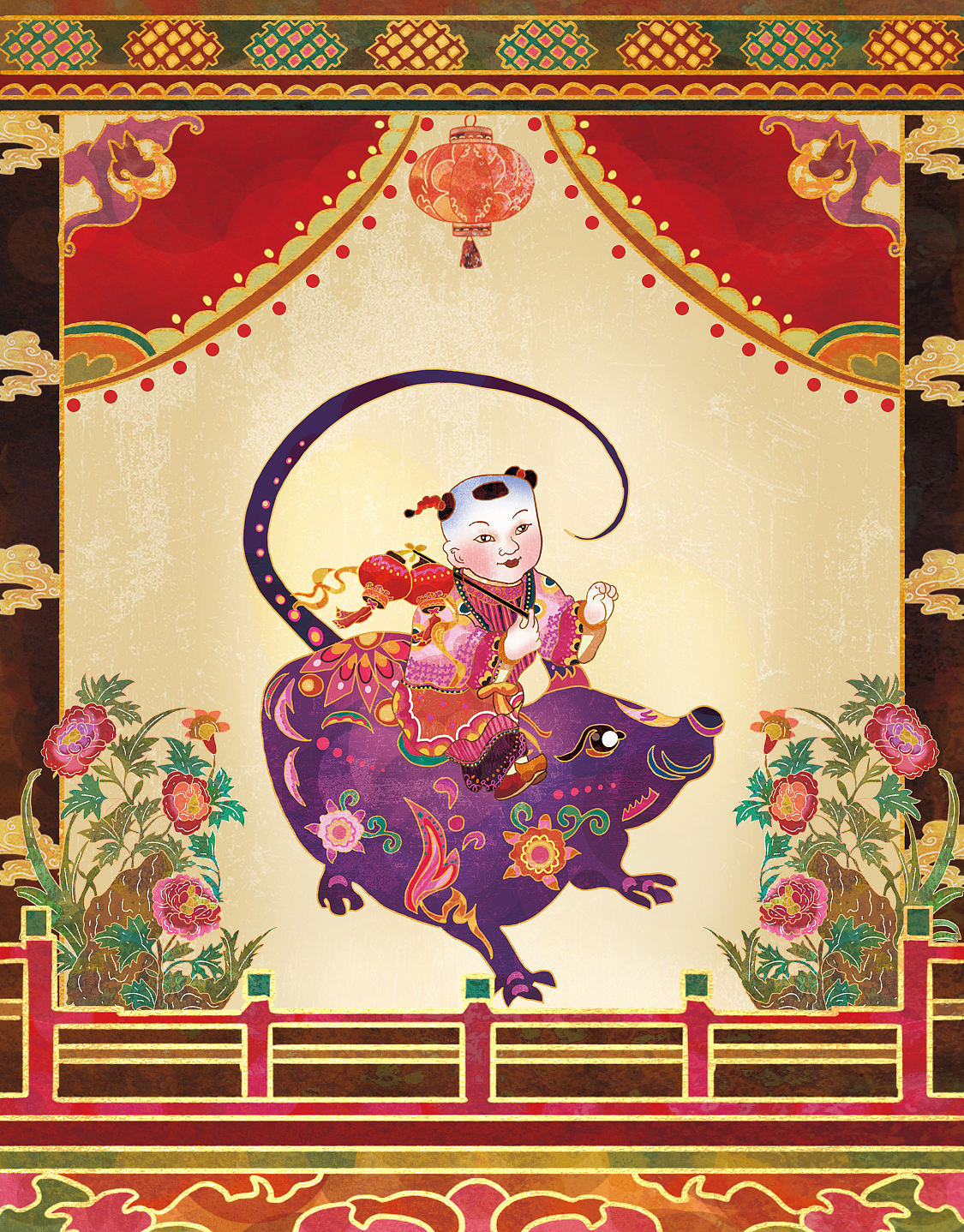 年画娃娃之十二生肖贺岁插画系列(图ZMzg1MjM4ODMy) - 商业插画 - 站酷设计师西红柿不吃鱼原创素材 - 站酷ZCOOL