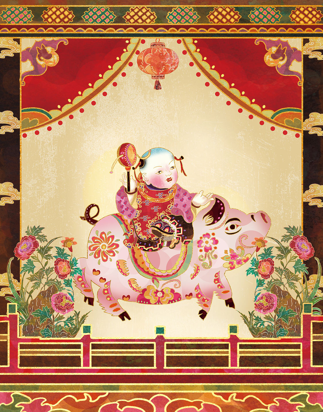 年画娃娃之十二生肖贺岁插画系列(图ZMzg1MjM5NTcy) - 商业插画 - 站酷设计师西红柿不吃鱼原创素材 - 站酷ZCOOL