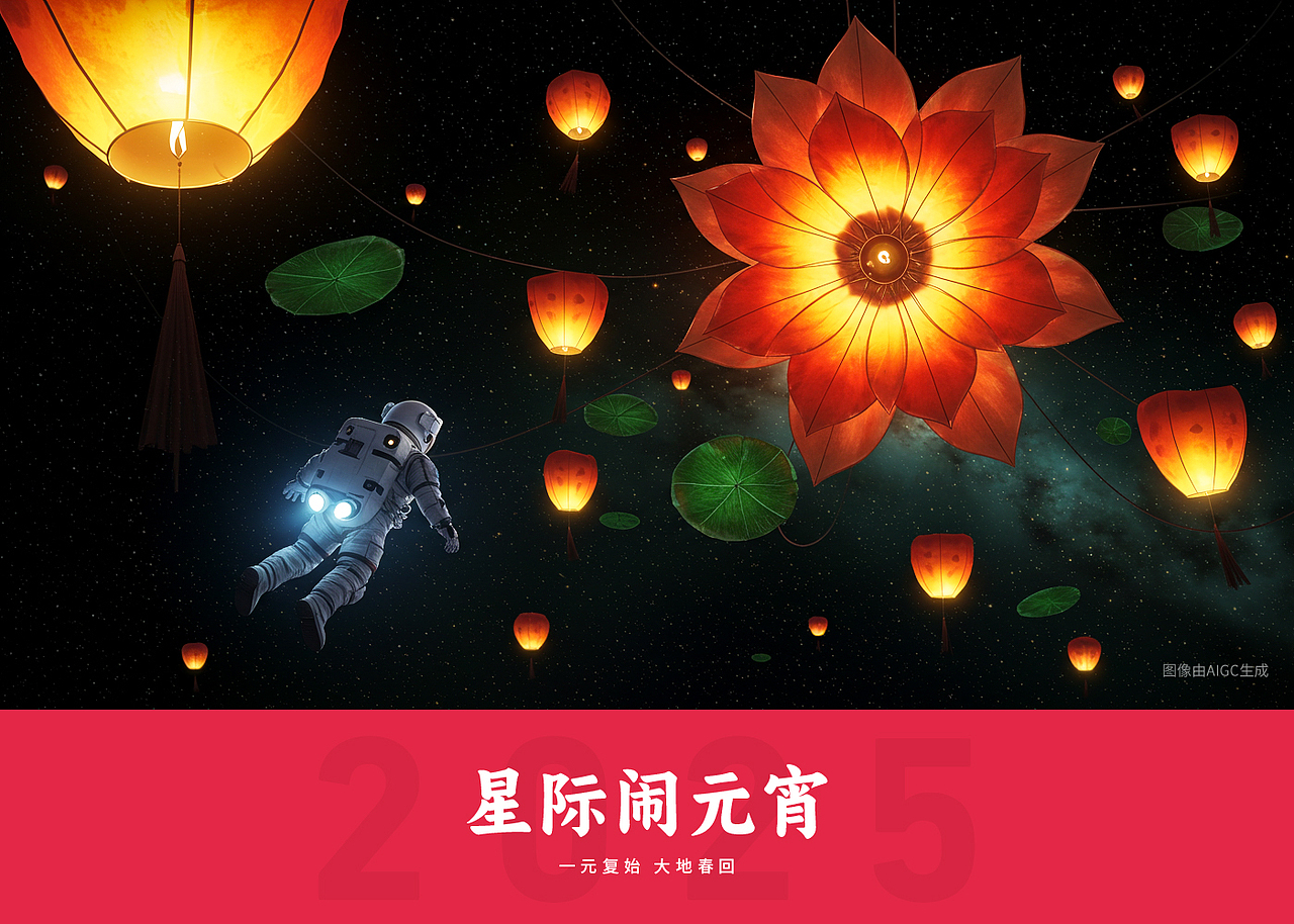 元宵节也能上天！浪漫又好玩（图ZMzg1MjQyNTEy） - AI作品 - 站酷设计师想改名没想好原创素材 - 站酷ZCOOL