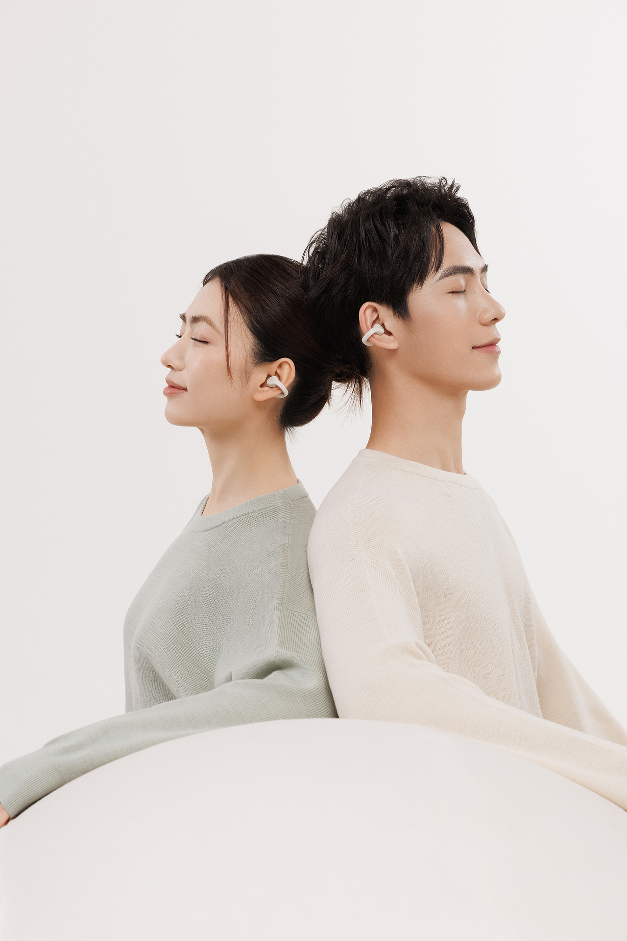 产品摄影：冇心CCD open耳机模特拍摄