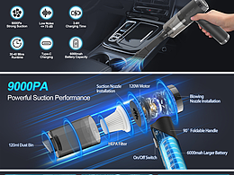 亚马逊主图a+ 电子类 车载吸尘器