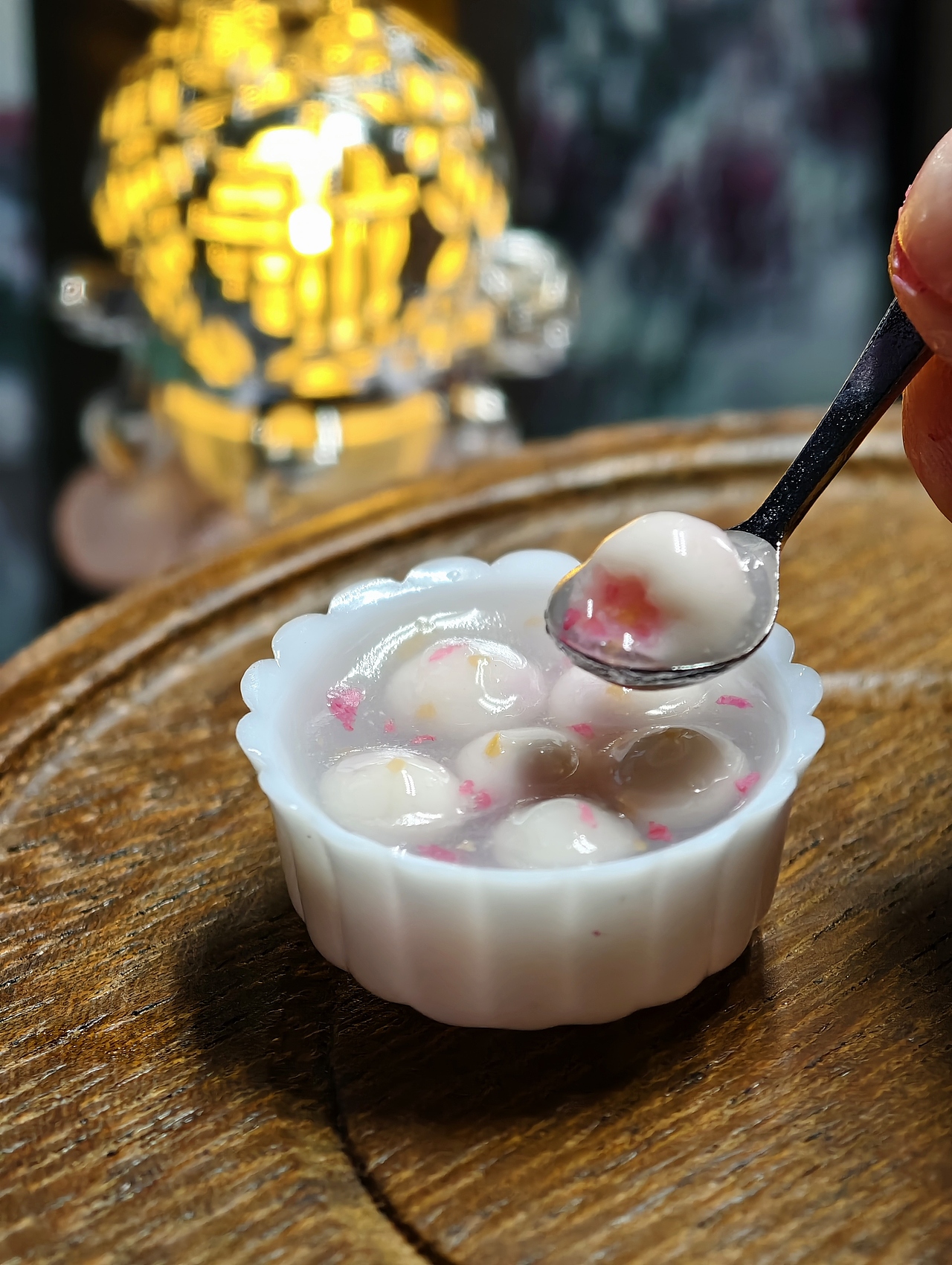 元宵节迷你手作DIY粘土食玩之玫瑰汤圆|附教程