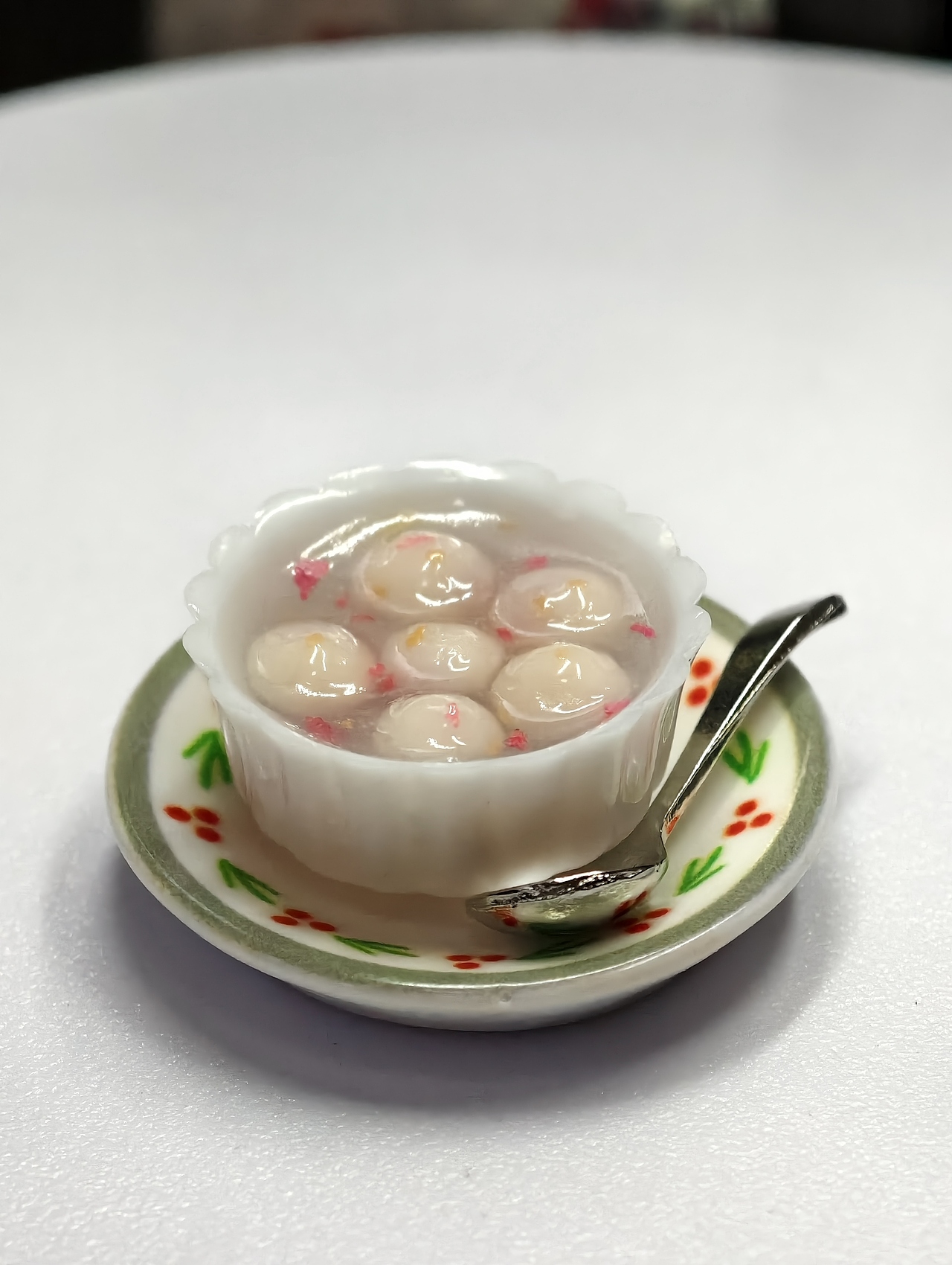 元宵节迷你手作DIY粘土食玩之玫瑰汤圆|附教程