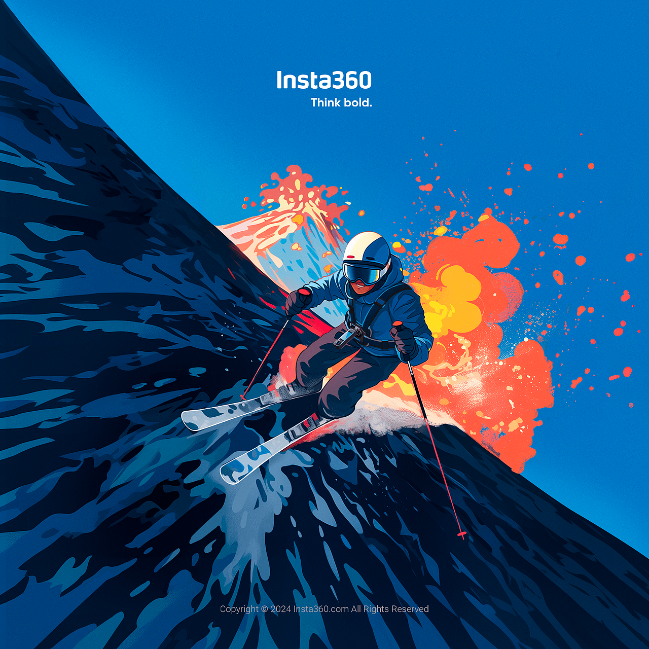 Insta360｜Think bold.2024（图ZMzg1Mjc3MzYw） - 商业插画 - 站酷设计师索阿原创素材 - 站酷ZCOOL