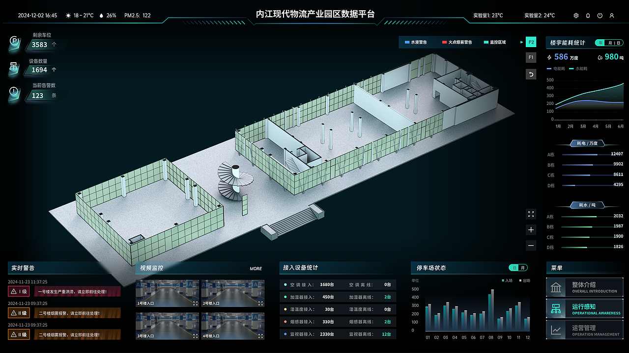 内江现代物流产业园区数据平台（图ZMzg1Mjk0NDg0） - 软件界面 - 站酷设计师SimonDesigners原创素材 - 站酷ZCOOL